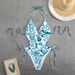 Women's Clothing One Piece Swimsuit For Women Sexy Lace-Up Bikini European American Style Printed_ecoleips.com