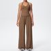 Women's Clothing Solid Color Breathable High Elastic Yoga Suit Set For Sports Running Fitness Three Piece Tight Fitting Brushed_ecoleips.com