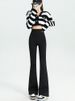 K Micro Flared Pants, Women's High Waisted Pants, Slimming And Floor Hugging Pants, Hanging Pants, Fashionable Flared Pants_ecoleips.com