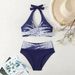 Women's Clothing Split Triangle Conservative Swimming Hot Spring Sports Leisure Slim High Waist Bikini_ecoleips.com