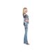 I.AM.GIA European And American Hot Girl Flared Jeans, Vintage Washed High-waisted Slim-fit Pants, Same Style As Yi_ecoleips.com