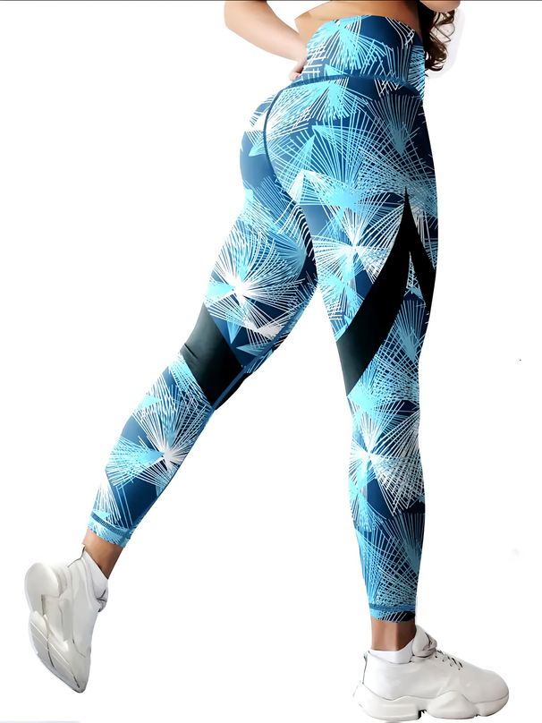 Seamless High-Waisted Naked Sensation Printed Yoga Pants For Women - Tummy Control Butt Lifting Tight Leggings Quick-Dry Workout Fitness Leggings_ecoleips.com