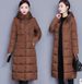 Plus Size Winter Parka Coat For Women - Knee-Length Hooded Down Jacket (Detachable, Slim Fit, 6XL Sizes)_ecoleips.com