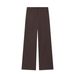 Women's Clothing Embellished Suit Jacket + Straight Leg Pants Set Women's Matching Blazer & Trousers Set – Buckle Detail (Black/Brown, Sizes XS-L)_ecoleips.com