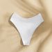 Women's Solid Color Swim Shorts - Knotted Waist Single Piece Swimming Trunks_ecoleips.com
