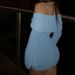 Best Selling Off Shoulder Large Lapel Sexy Hollowed Out Long Sleeved Vacation Short Dress Beach Sun Protection Dress_ecoleips.com