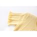 Nanyou Style High Quality Cable Knit Dress for Women round Neck Elegant Yellow Metal Buckle Knitwear_ecoleips.com