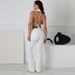 51673 Women's Summer New Tie Strap Chest Wrap Backless Halter Sexy Long Pants Set_ecoleips.com