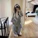 Women's Clothing Personality Street Gray Casual Pants Couple Baggy Sweatpants Pants_ecoleips.com
