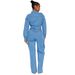 Women's Clothing Elastic Bell Bag Washed Denim Jumpsuit Jumpsuit Flared Pants Overalls_ecoleips.com