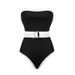 Women’s Clothing Black And White Contrast Hot Spring Vacation High End Swimsuit Female_ecoleips.com