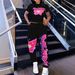 Women's Clothing Summer Casual Two Piece Suit For Women Heart Shaped Letter Print Short Sleeved Tops Sweatpants Two Piece Suit For Women_ecoleips.com