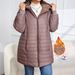 Longline Fleece-Lined Hooded Jacket For Women – Cozy Winter Coat With Zip Closure (L/XL/XXL/XXXL)_ecoleips.com