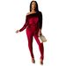 Women's Clothing Style Women's Velvet Jumpsuit One Shoulder Bat Sleeve Elastic Waist Belted Hot Style For Formal & Casual_ecoleips.com