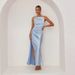 Women’s Clothing Spring And Summer Women's New Style Pure Color Sexy Backless Slit Mid Length Skirt Sleeveless Suspender Dress Women_ecoleips.com