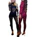 Sheer Mesh Jumpsuit With Lace Cutouts - Sexy Long Sleeve Bodysuit Pants For Nightclub & Party - Stretchy Polyester Siren Red & Black Tight-Fit Romper_ecoleips.com