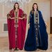 Modest Abaya Dress/Muslim Dress Women Elegant Embroidered Abaya Dress – Modest Long Sleeve Maxi Robe With 3D Floral Patterns (M-XXL)_ecoleips.com
