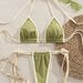 Women's Sexy Suspender Swimsuit Solid Color Two Piece Three Piece Bikini European American Style Foreign Trade 2025 New Cross Border_ecoleips.com