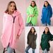 "Women's Fleece-Lined Zip Hoodie – Oversized Fit & Cozy Comfort (S-5XL, Polyester Blend, 10 Colors)"_ecoleips.com