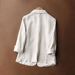 Export Overstock Italy, Removed From The Store And With Tags Cut Off, Women's Cotton-linen Jacket, Slim-fit, One-button_ecoleips.com
