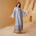 Women’s Clothing Muslim Women's Robe V Neck Printed Tassel Temperament Dress_ecoleips.com