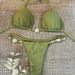 Women's Sexy Solid Color Bikini Set 2-Piece Cross-Over Swimsuit For Summer Vacation_ecoleips.com
