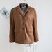 Oversized V-Neck Button-Down Shirt Jacket, Long Sleeve Workwear Blouse With Pockets, Wine Red/Brown Relaxed Office Top (S/M/L)_ecoleips.com