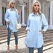 Verve 2025 Women's Autumn New Long Sleeve Solid Color Casual Elegant Shirt_ecoleips.com