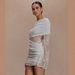 Women's Sexy Lace Panel Knit Off Shoulder Long Sleeve Bodycon Mini Dress – Elegant Party Gown_ecoleips.com