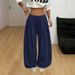 Y2K American Style Street Style Sweatpants Women's High Waist Loose Pleated Wide Leg Casual Sports Pants_ecoleips.com