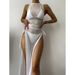 Women's Clothing New Solid Color Sexy Split Swimsuit_ecoleips.com