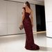 Elegant Backless Evening Dress For Women, Sexy Formal Gown With Mermaid Tail, Long Sleeveless Party Dress For Banquets And Special Occasions_ecoleips.com