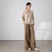 girl 2025 Winter New Women's Cashmere Round Neck Base Shirt Gentle Style Hollow Tassel Fringe Thick Pullover Sweater_ecoleips.com
