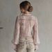 Merlad Women's Faux Two-Piece Top Alluring Sexy Design Knotted Lace Bell Sleeves_ecoleips.com
