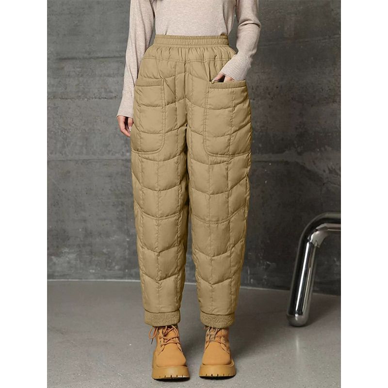 Women's Clothing New Lightweight Down Cotton Loose Fit Plus Size Casual Warm Harem Pants For Plus Size Women And Petite Figures_ecoleips.com