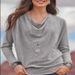 Cozy Fleece-Lined Oversized Pullover Sweatshirt With High Neck (Red/Khaki/Pink/Gray/Green/Orange) | Soft Cotton Blend Unisex Lounge Wear_ecoleips.com