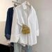 French-style White Long-sleeve W, New Spring/summer Pure Cotton Casual Design Top, Sun-protective Shirt Jacket For_ecoleips.com
