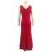 ng2510292 445 Cross-border V-neck Sleeveless Slim-fit Elegant European And American Style Ruffled Slit Long Evening Dress_ecoleips.com