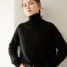 Oversized High Neck Knit Sweater For Women – Cozy Loose-Fit Casual Pullover In 12 Colors (Gray/Beige/Brown/Black/White, S-Xl)_ecoleips.com