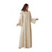 NT11 Women's Elegant round Neck Dress Rhinestone Print Ethnic Jacquard Robe Cross Border Fashion for Ladies_ecoleips.com