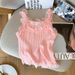 Women's Clothing Real Shot Spot Summer New Short Lace Pure Desire Style Sweet Hot Girl Ice Silk Knitted Camisole Vest Female_ecoleips.com