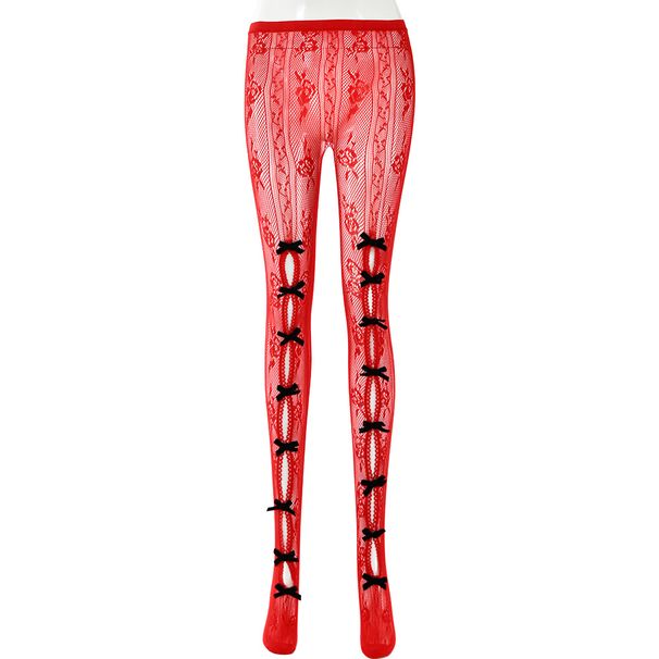Women's Clothing Spring New Sexy Solid Color Slim Bow Step On Leggings Trousers_ecoleips.com