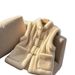girl New Chinese Women's Clothing Beige Lamb Wool Button 2025 Winter Small Size Warm National Style Cotton Vest_ecoleips.com