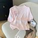 Women's Clothing Women's Ice Silk Sequined T-Shirt Style Summer Design Knitwear Top For Formal & Casual For Women_ecoleips.com