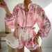 Women's Clothing High-Waisted Fashion Linen Shorts Women's Casual Style Shirt Set_ecoleips.com