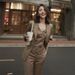 girl High-End Coffee Color Commuter Fit Blazer Jacket Formal Suit Vest Slim Pants Set For Women In Spring, Autumn, And Winter_ecoleips.com