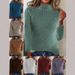 Women's Clothing Autumn And Winter New Half High Collar Pit Sweater Solid Color Long Sleeved Sweater_ecoleips.com