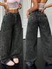 Cross-border Foreign Trade Independent Site: European And American Popular High-waisted Jeans, Fashionable Retro_ecoleips.com