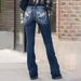Women's Clothing Jeans Embroidered Slim Jeans Women's Trousers_ecoleips.com