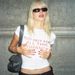 Summer Zipper Women's T-Shirt Color Block Letter Print Short Sleeve Crotch Exposing Top European American Style New 2025_ecoleips.com